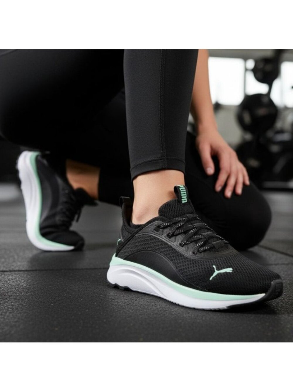 Puma 8.5 Women Sophia Evo Vital Sneakers Athletic Lace-up Shoes Activewear Black